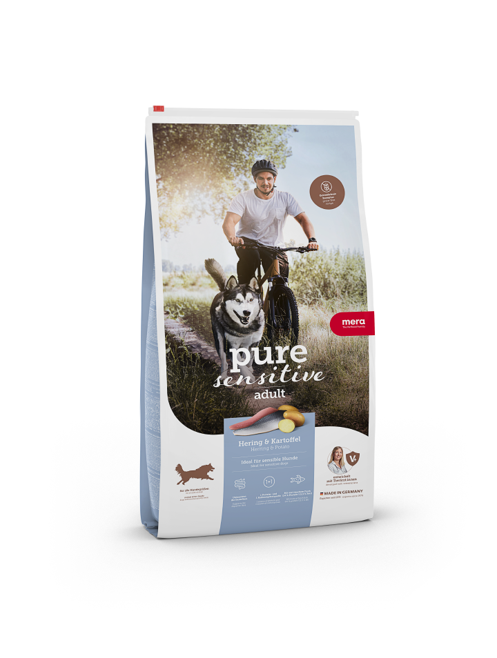 MERA Hunde-Trockenfutter Pure Sensitive fresh meat Hering+Kartoffel